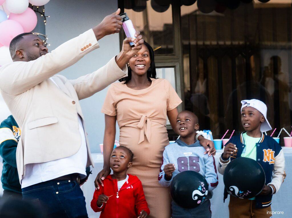 Gender reveal party photography Harare