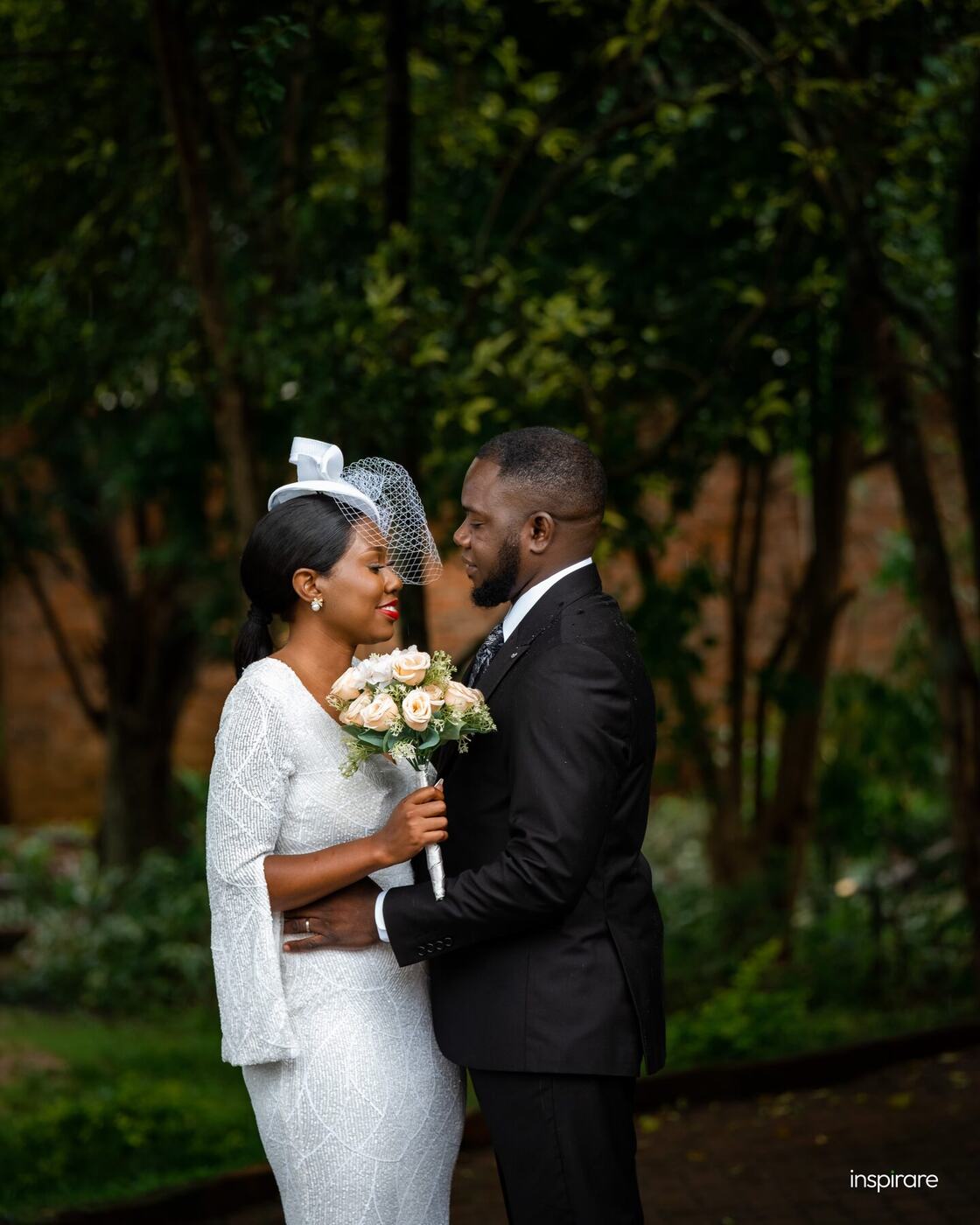 Garden wedding portrait photography Harare