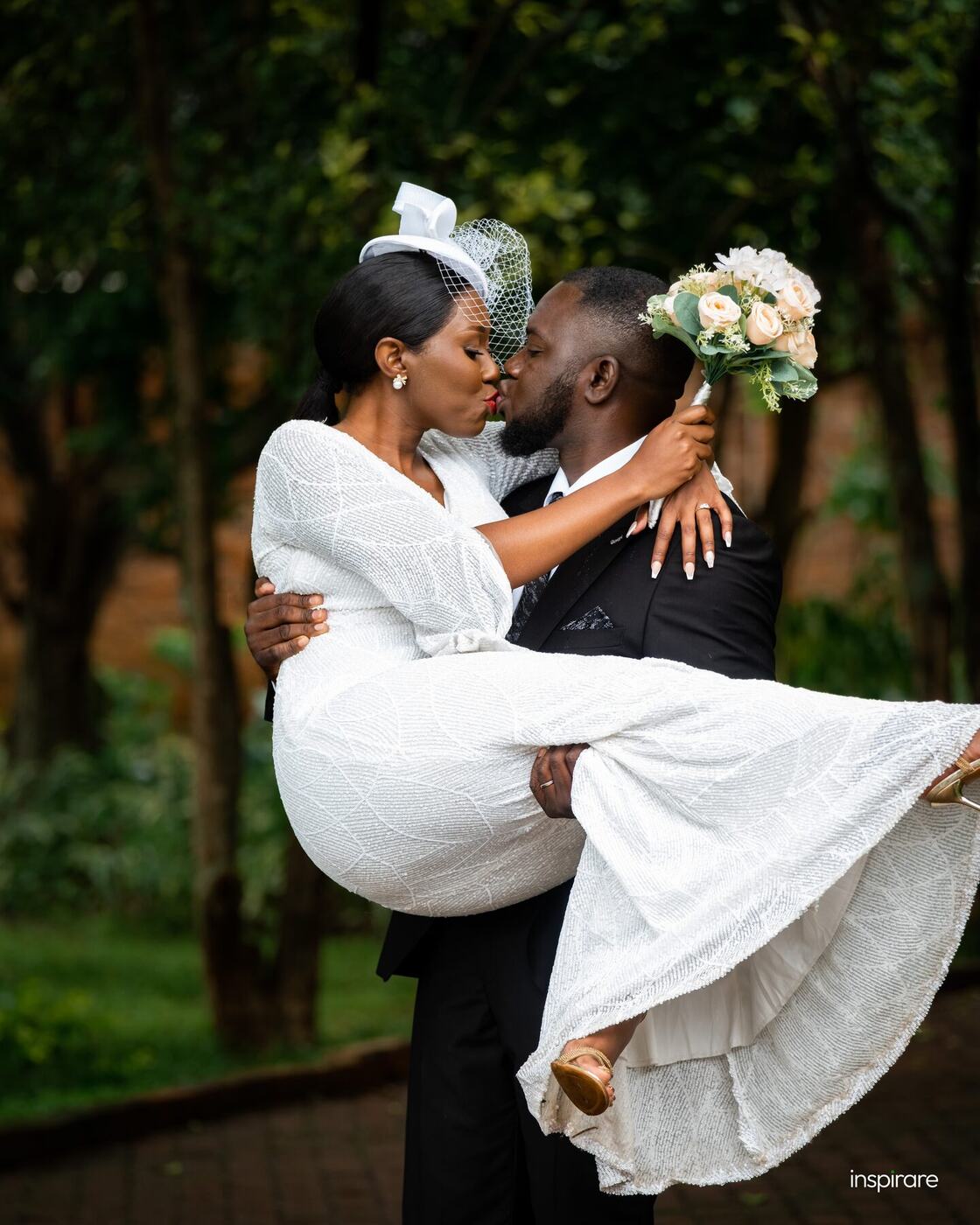 Joyful wedding portrait photography Harare