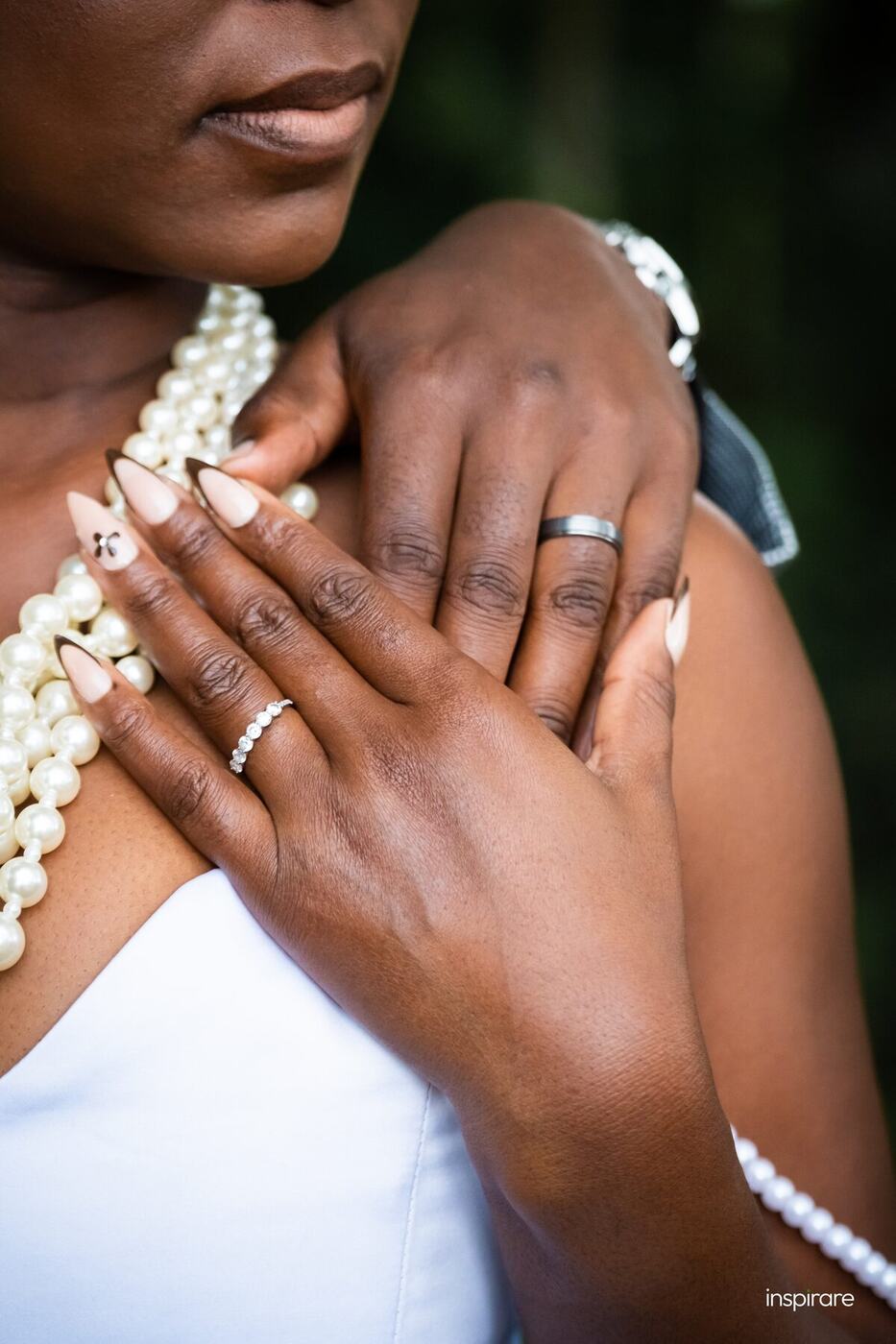 Wedding ring detail photography Harare